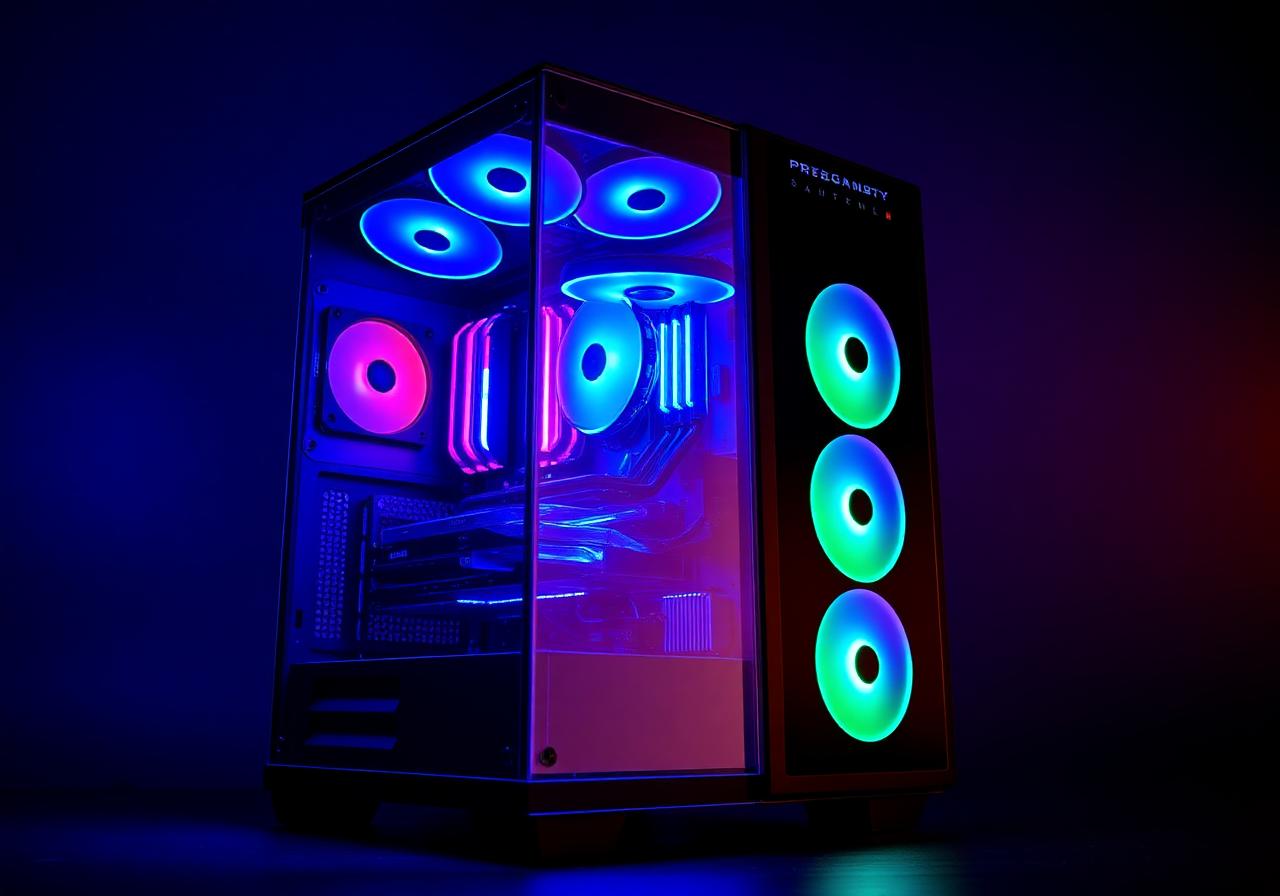 Custom RGB gaming PC build by Falcon Tech